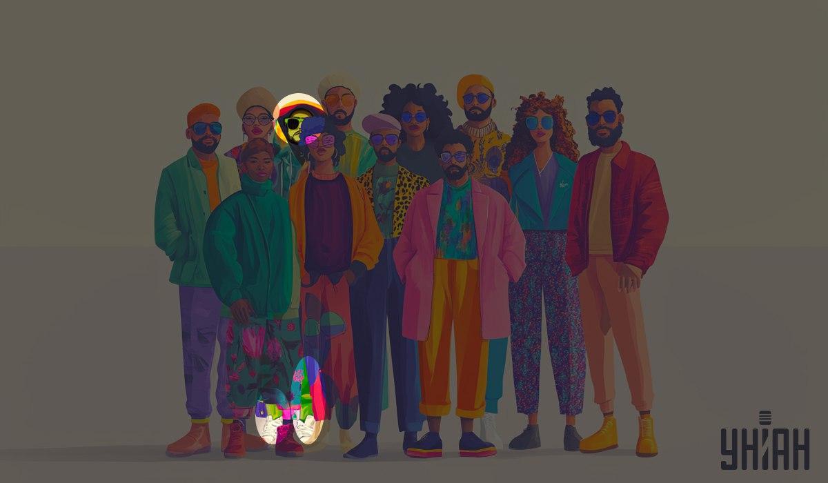 Ο εξωγήινος ήταν ένας πράσινος άνθρωπος / κολάζ Moje