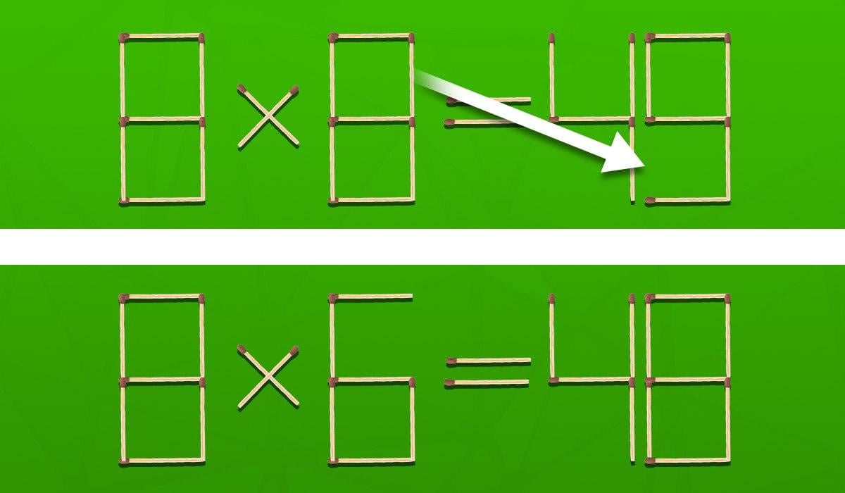 Πρόκληση για το μυαλό: πρέπει να μετακινήσετε ένα σπίρτο για να διορθώσετε ένα λάθος