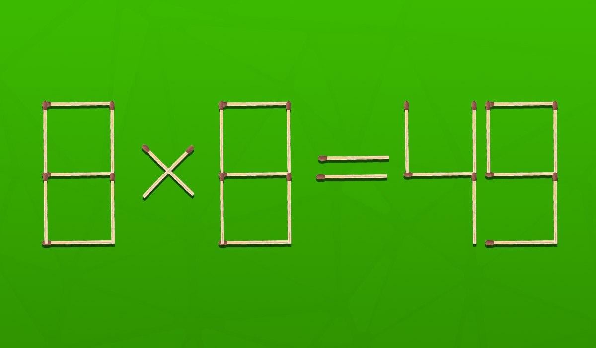 Brain challenge: πρέπει να μετακινήσετε ένα σπίρτο για να διορθώσετε ένα λάθος