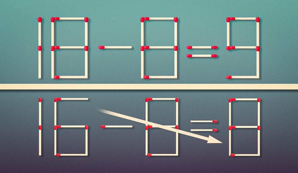 Ένα πρόβλημα για πραγματικές ιδιοφυΐες: πρέπει να σύρετε μόνο ένα σπίρτο