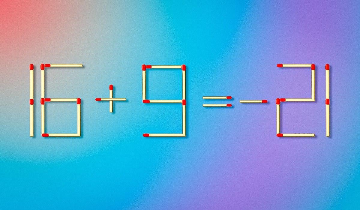 Ποιο σπίρτο πρέπει να σύρετε για να διορθώσετε την ισότητα: ένα γρήγορο τεστ για να ελέγξετε το IQ